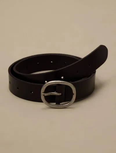 Lucky Brand Pull Through Leather Belt In Black