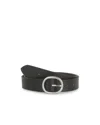 Lucky Brand Pull Through Leather Belt In Black