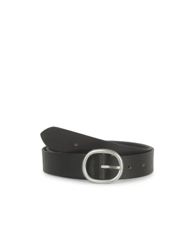 Lucky Brand Pull Through Leather Belt In Black