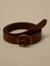 Lucky Brand Pull Through Leather Belt In Brown