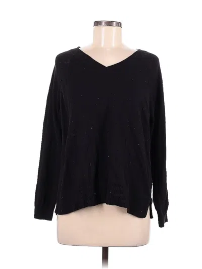 Pre-owned Lucky Brand Pullover Sweater In Black