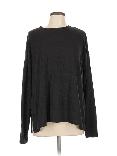 Pre-owned Lucky Brand Pullover Sweater In Black