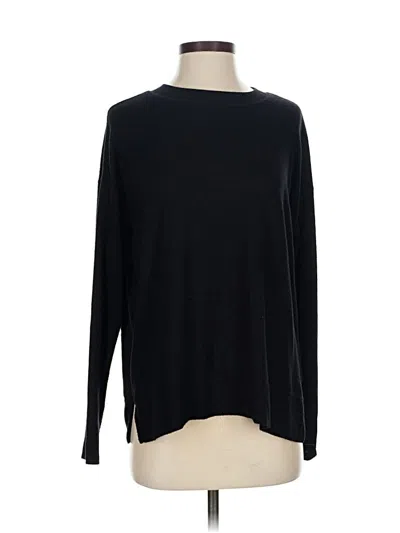 Pre-owned Lucky Brand Pullover Sweater In Black