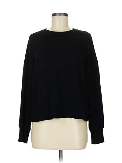 Pre-owned Lucky Brand Pullover Sweater In Black