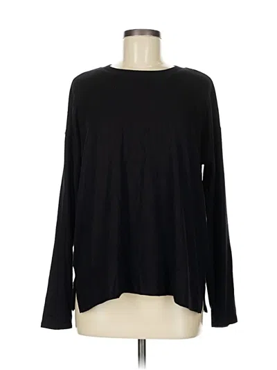 Pre-owned Lucky Brand Pullover Sweater In Black