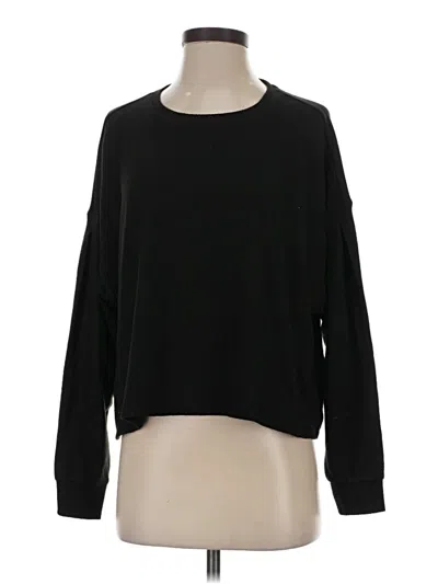 Pre-owned Lucky Brand Pullover Sweater In Black