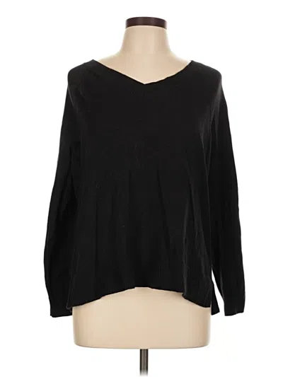 Pre-owned Lucky Brand Pullover Sweater In Black