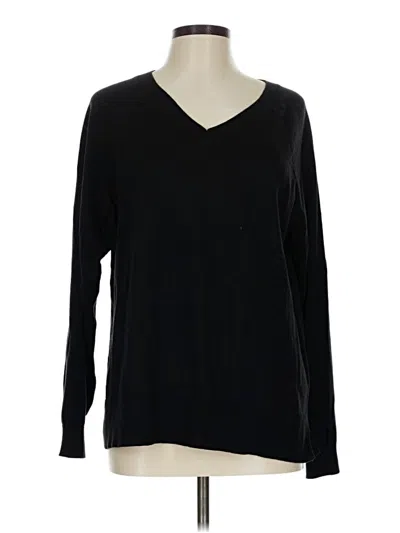 Pre-owned Lucky Brand Pullover Sweater In Black