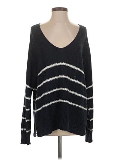 Pre-owned Lucky Brand Pullover Sweater In Black