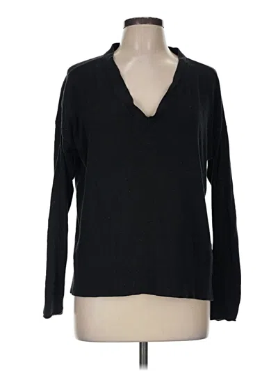 Pre-owned Lucky Brand Pullover Sweater In Black