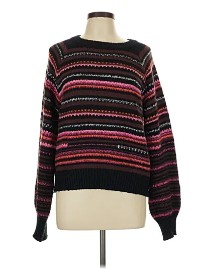 Pre-owned Lucky Brand Pullover Sweater In Black