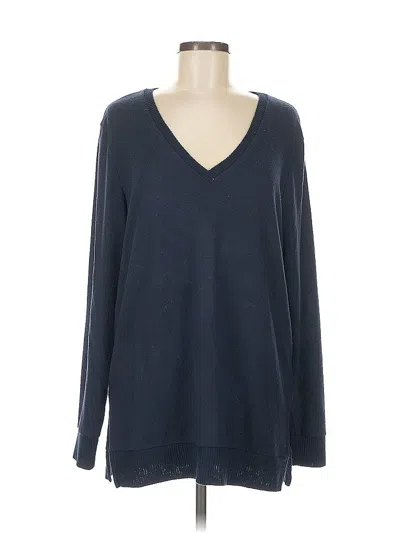 Pre-owned Lucky Brand Pullover Sweater In Blue