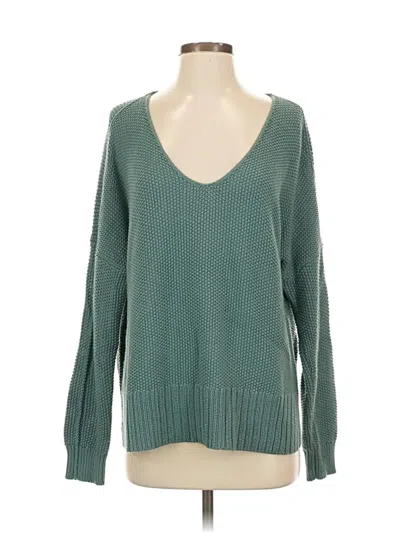 Pre-owned Lucky Brand Pullover Sweater In Blue