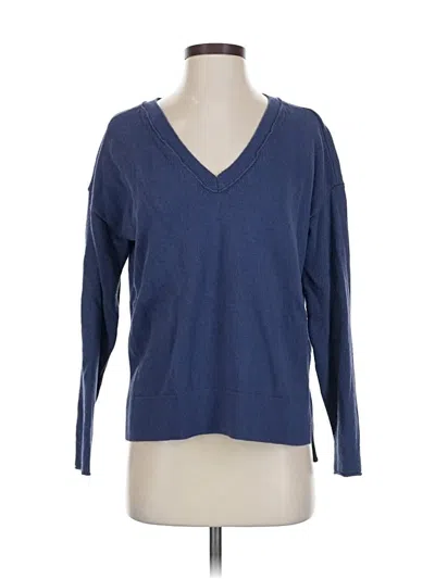 Pre-owned Lucky Brand Pullover Sweater In Blue