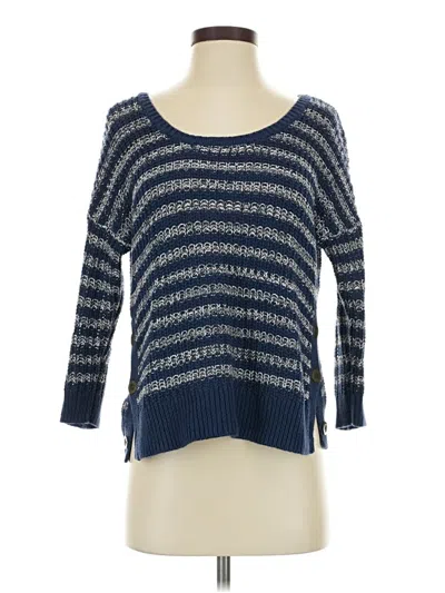 Pre-owned Lucky Brand Pullover Sweater In Blue