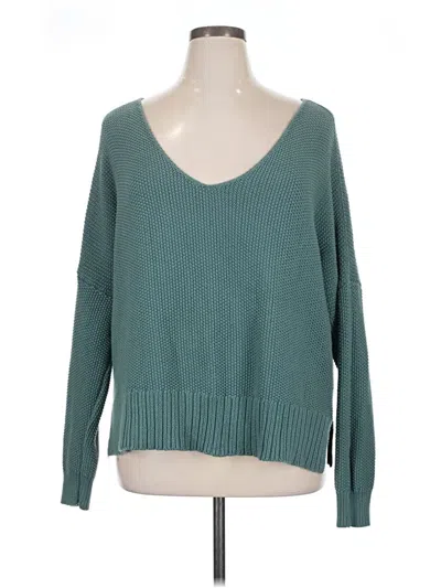 Pre-owned Lucky Brand Pullover Sweater In Blue