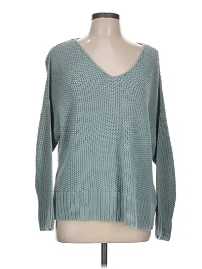 Pre-owned Lucky Brand Pullover Sweater In Blue
