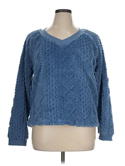 Lucky Brand Pullover Sweater In Blue