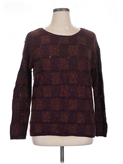 Pre-owned Lucky Brand Pullover Sweater In Brown
