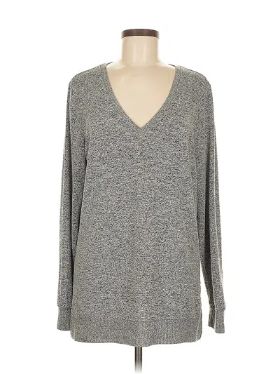 Pre-owned Lucky Brand Pullover Sweater In Gray