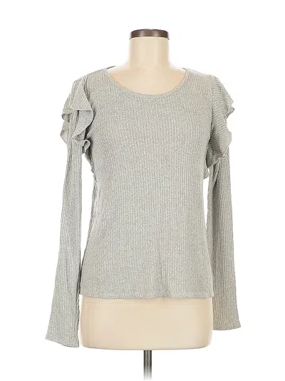Pre-owned Lucky Brand Pullover Sweater In Gray