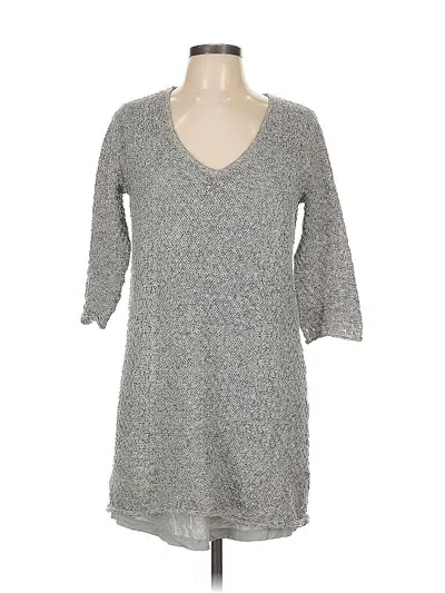 Pre-owned Lucky Brand Pullover Sweater In Gray