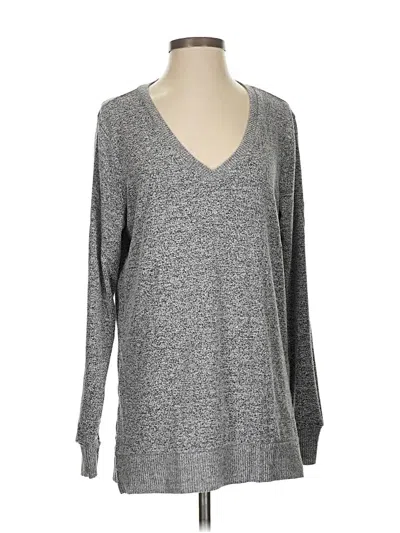 Pre-owned Lucky Brand Pullover Sweater In Gray