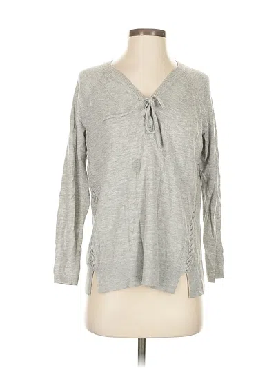 Pre-owned Lucky Brand Pullover Sweater In Gray