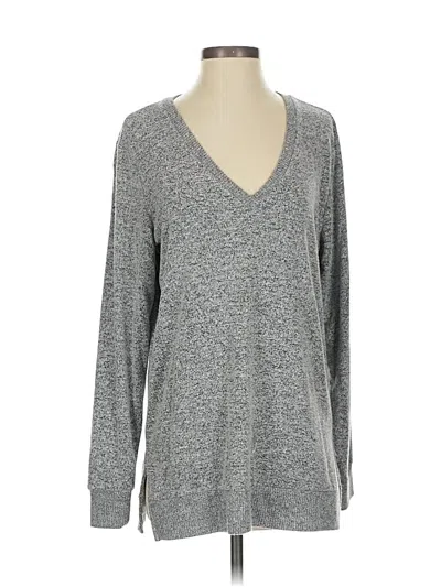 Pre-owned Lucky Brand Pullover Sweater In Gray