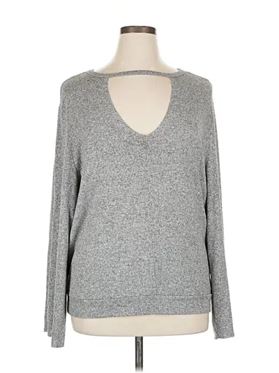 Pre-owned Lucky Brand Pullover Sweater In Gray