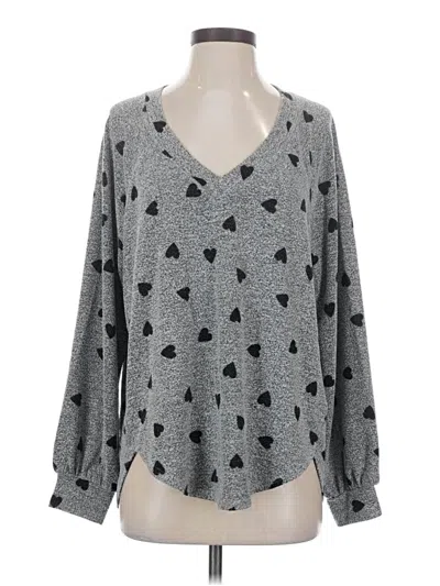 Pre-owned Lucky Brand Pullover Sweater In Gray