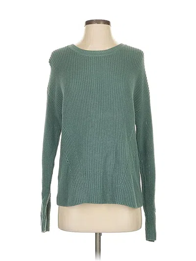 Pre-owned Lucky Brand Pullover Sweater In Green