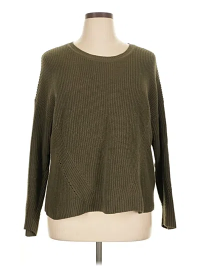 Pre-owned Lucky Brand Pullover Sweater In Green
