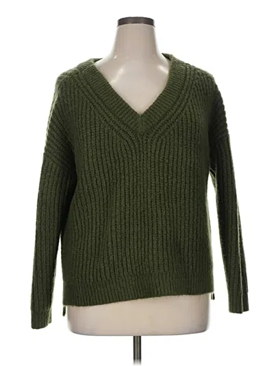 Pre-owned Lucky Brand Pullover Sweater In Green