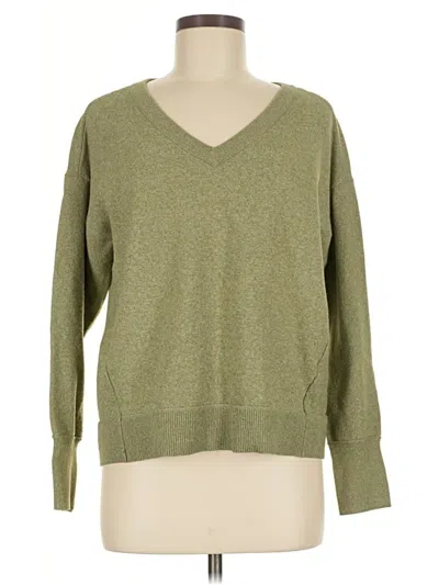 Pre-owned Lucky Brand Pullover Sweater In Green