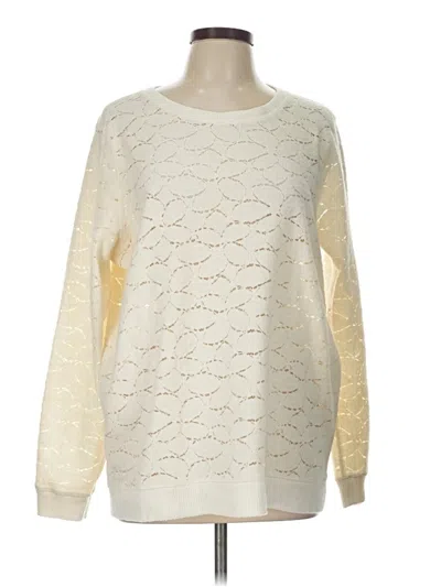 Pre-owned Lucky Brand Pullover Sweater In Ivory