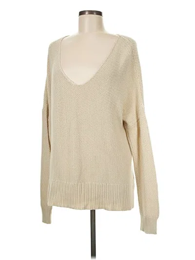 Pre-owned Lucky Brand Pullover Sweater In Ivory