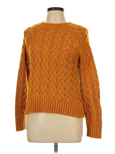 Pre-owned Lucky Brand Pullover Sweater In Orange