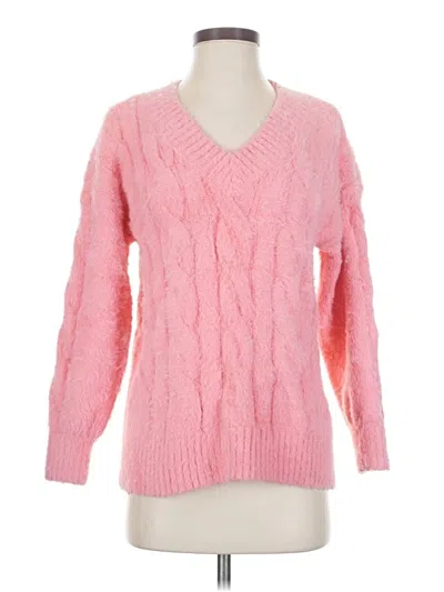 Pre-owned Lucky Brand Pullover Sweater In Pink