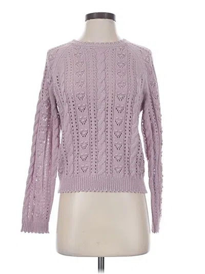 Pre-owned Lucky Brand Pullover Sweater In Purple