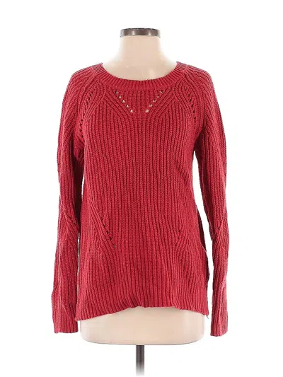 Pre-owned Lucky Brand Pullover Sweater In Red