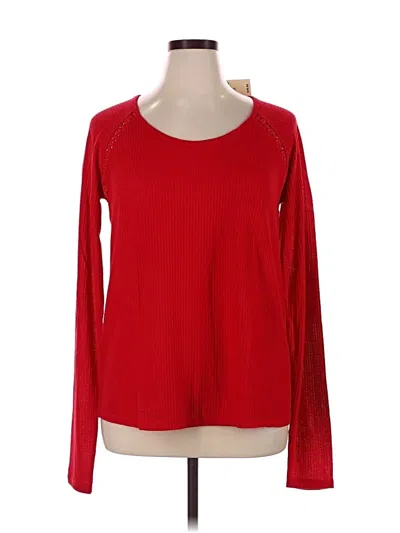 Pre-owned Lucky Brand Pullover Sweater In Red
