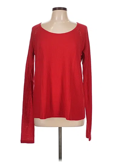 Pre-owned Lucky Brand Pullover Sweater In Red