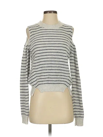 Pre-owned Lucky Brand Pullover Sweater In Silver