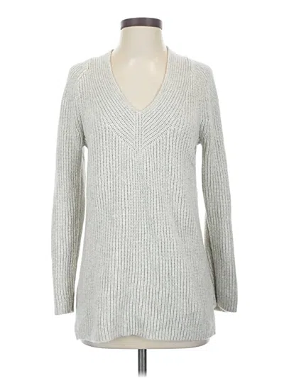Pre-owned Lucky Brand Pullover Sweater In Silver