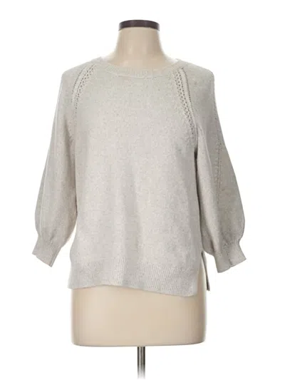 Pre-owned Lucky Brand Pullover Sweater In Silver