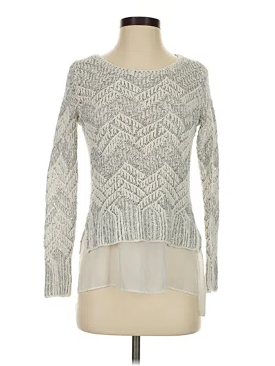 Pre-owned Lucky Brand Pullover Sweater In Silver