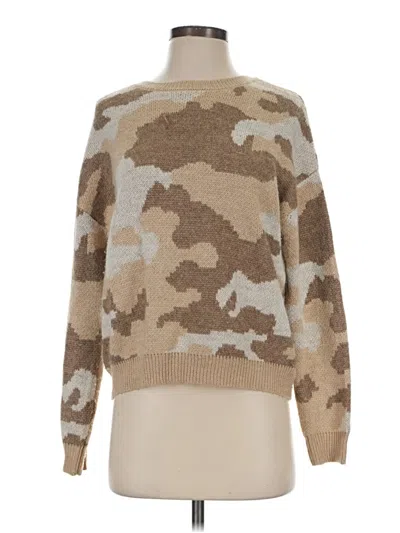 Pre-owned Lucky Brand Pullover Sweater In Tan