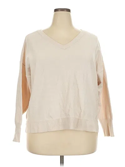 Pre-owned Lucky Brand Pullover Sweater In Tan