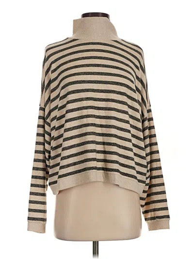 Pre-owned Lucky Brand Pullover Sweater In Tan